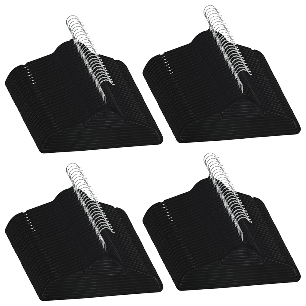 vidaXL Clothes Hanger Set Coat Hanger Clothes Organizer Rack Anti-slip Velvet
