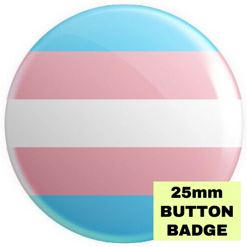 Transgender Flag Button Badge