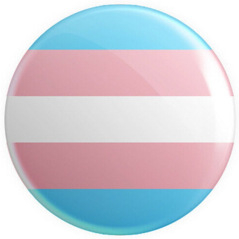 Transgender Flag Button Badge