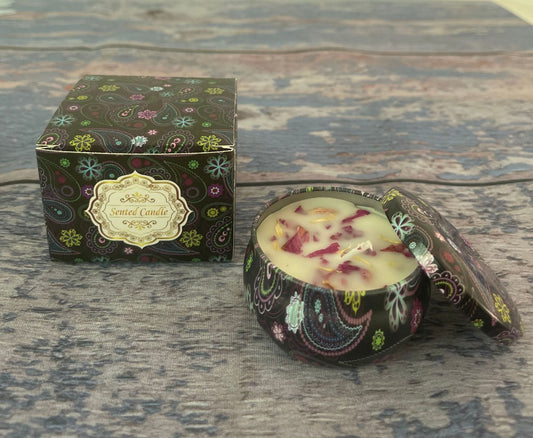 NNEDSZ Small Scented Candle Set - 4 Soy Wax Candles, Travel Candle Set (Sandalwood)