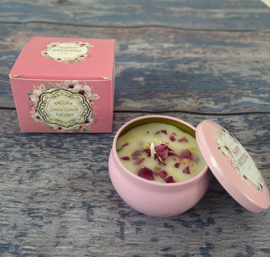 NNEDSZ Small Scented Candle Set - 4 Soy Wax Candles, Travel Candle Set (Jasmine)
