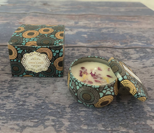 NNEDSZ Small Scented Candle Set - 4 Soy Wax Candles, Travel Candle Set (Strawberry)