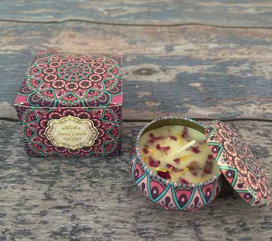 NNEDSZ Small Scented Candle Set - 4 Soy Wax Candles, Travel Candle Set (Bluebell)