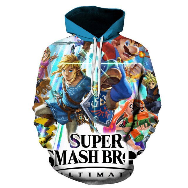 Classic Cartoon Mario Bros 3D Print Jacket Men/Women Casual Streetwear Hoodie Man Cute Clothes Sweat Pour Homme Harajuku