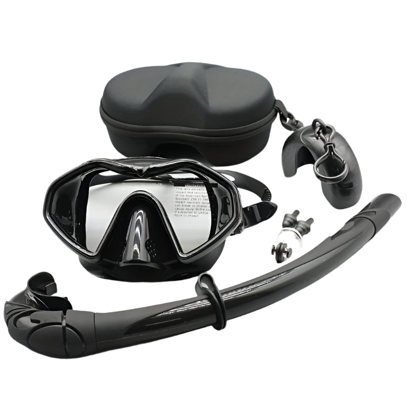 NNETM Adult Anti-Fog Snorkel Set with Dry Tube