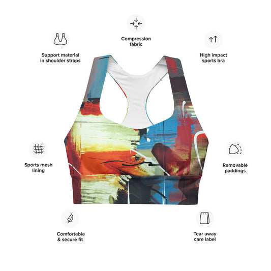 Gianneli Colours Longline Sports Bra