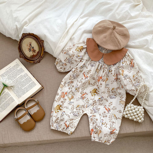 Cartoon Graphic Autumn Romper Clothes Sets
