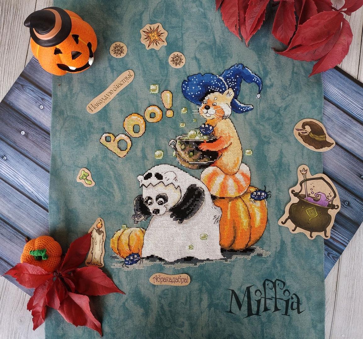 Snowball and Caramel Halloween. Witch Potion  - PDF Cross Stitch Pattern