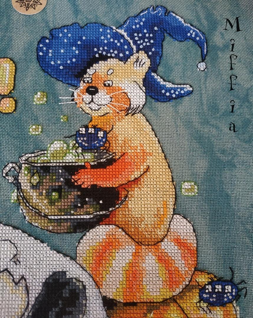 Snowball and Caramel Halloween. Witch Potion  - PDF Cross Stitch Pattern