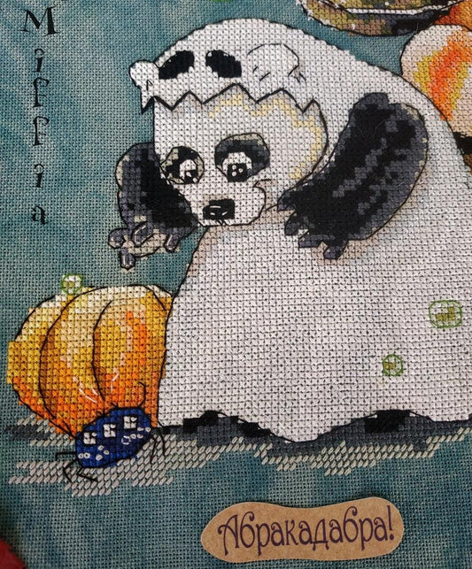 Snowball and Caramel Halloween. Witch Potion  - PDF Cross Stitch Pattern