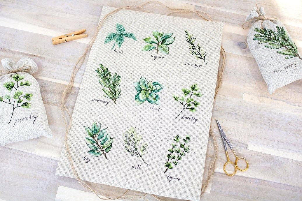 Spices and herbs B2346L Counted Cross-Stitch Kit